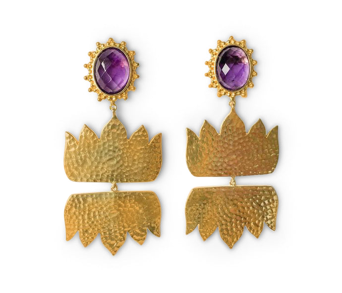 JIYA EARRINGS PURPLE